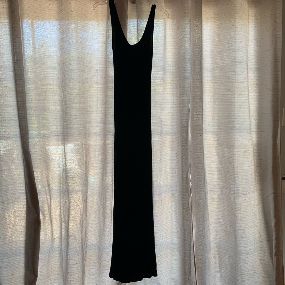 Blue & Black Striped Maxi Dress - Picture 1 of 2